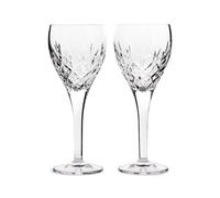 Royal Doulton Set of 2 Ashmere Crystal Wine Glasses Clear
