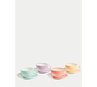 Royal Doulton Set of 4 1815 Cappuccino Cups & Saucers Multi