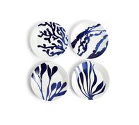 Royal Doulton Set of 4 1815 Pacific Porcelain Dinner Plates Blue Mix