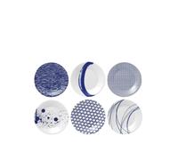 Royal Doulton Set of 6 Pacific Side Plates Blue Mix