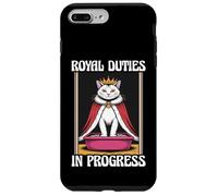Royal Duties In Progress Cat Lover Litter Box Funny Cat Case for iPhone 7 Plus/8 Plus