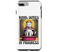 Royal Duties In Progress Cat Lover Litter Box Funny Cat Case for iPhone 7 Plus/8 Plus