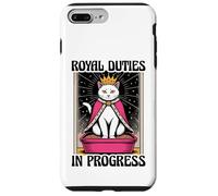 Royal Duties In Progress Cat Lover Litter Box Funny Cat Case for iPhone 7 Plus/8 Plus