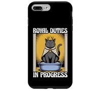 Royal Duties In Progress Cat Lover Litter Box Funny Cat Case for iPhone 7 Plus/8 Plus