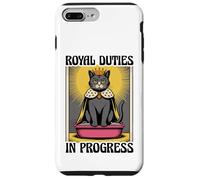 Royal Duties In Progress Cat Lover Litter Box Funny Cat Case for iPhone 7 Plus/8 Plus