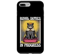 Royal Duties In Progress Cute Cat Litter Box Funny Cat Case for iPhone 7 Plus/8 Plus