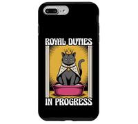 Royal Duties In Progress Cute Cat Litter Box Funny Cat Case for iPhone 7 Plus/8 Plus