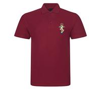 Royal Electrical & Mechanical Engineers REME Insignia Mens Embroidered Polo Shirt British Army Military Embroidery (UK, Alpha, XXL, Regular, Regular, Maroon)