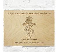 Royal Electrical Mechanical Engineers REME Personalised Add Name Custom Wooden wall sign Plaques 21x30cm (8.2x"11.8")