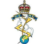 Royal Electrical Mechanical Engineers Tudar Crown (SK18) Military Waterproof Vinyl Stickers Decal REME Veteran Squaddie Army 100mm x 62mm