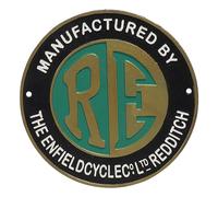 Royal Enfield Motorcycle Vintage Cast Iron Wall Sign Large Round Metal Plaque 24cm x 24cm