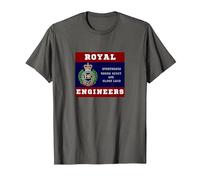 Royal Engineers. Everywhere Where Right and Glory Lead T-Shirt, Men, Asphalt Grey, X-Large