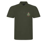 Royal Engineers Insignia The Sappers Mens Embroidered Polo Shirt British Army Military Embroidery (UK, Alpha, 4XL, Regular, Regular, Military Green)