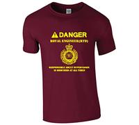 Royal Engineers T-Shirt British Army T-Shirt Responsible Supervision is Require All The time Adult top