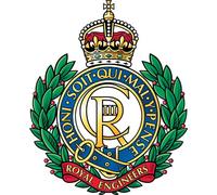 Royal Engineers Tudar Crown (SK16) Military Waterproof Vinyl Stickers Decal Sappers Veteran Squaddie Army 100mm x 83mm