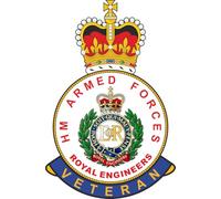 Royal Engineers Veteran Car Sticker - HM Armed Forces British Army - Also for laptops, Phones, Tablets, etc. (Large)