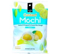 Royal Family Custard Mochi Lemon Flavour 110g - Squishy Rice Cakes Asian Food Snacks Sweets Treats