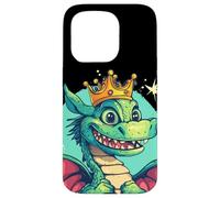 Royal Fantasy Design Dragon with Crown Case for iPhone 15 Pro