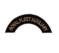 Royal Fleet Auxiliary - Shoulder Title Flash - Royal Navy Badge