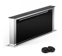 Royal Flush 75cm 604.1m³/h Downdraft Extractor Black/Silver
