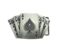 Royal Flush Belt Buckle for Men Poker Cards Belt Buckle, Straight Flush Belt Buckle Playing Cards Belt Buckle Lucky Royal Flush Belt Buckle Men’s Ace Spade Poker Belt Buckle Jewelry