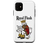 Royal Flush | Funny King Poker Playing Card On Toilet Case for iPhone 11