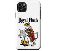 Royal Flush | Funny King Poker Playing Card On Toilet Case for iPhone 11 Pro Max