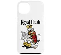 Royal Flush | Funny King Poker Playing Card On Toilet Case for iPhone 13