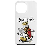 Royal Flush | Funny King Poker Playing Card On Toilet Case for iPhone 13 Pro Max