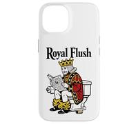 Royal Flush | Funny King Poker Playing Card On Toilet Case for iPhone 14