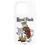 Royal Flush | Funny King Poker Playing Card On Toilet Case for iPhone 15 Pro