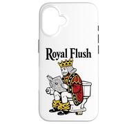 Royal Flush | Funny King Poker Playing Card On Toilet Case for iPhone 16