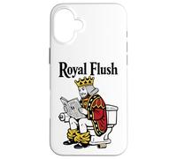 Royal Flush | Funny King Poker Playing Card On Toilet Case for iPhone 16 Plus