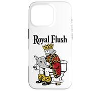 Royal Flush | Funny King Poker Playing Card On Toilet Case for iPhone 16 Pro