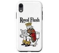Royal Flush | Funny King Poker Playing Card On Toilet Case for iPhone XR