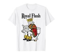Royal Flush | Funny King Poker Playing Card On Toilet T-Shirt