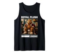 Royal Flush Loading Bear Funny Bathroom Toilet Humor Dad Tank Top