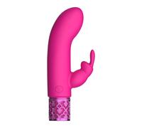 Royal Gems Dazzling Rechargeable Rabbit Bullet Vibrator (Pink)