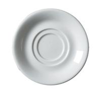 Royal Genware Double Well Saucer 15 cm for Cup 322107 - Pack of 6. Dinner Saucers, White Saucers, Porcelain Saucers| Commercial Quality Tableware. GET Cooking!