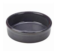 Royal Genware Stoneware Rustic Blue Tapas Dish 10cm - Set of 12 - Oven Proof Traditional Spanish Tapas Dish with a Rustic Finish