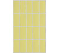 Royal Green 100 Labels 40mm x 19mm Rectangular Pastel Yellow Self Adhesive Stickers