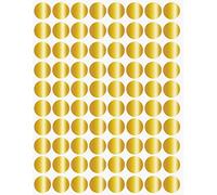 Royal Green (13MM) Gold Color Coding Labels for Inventory and Labeling 1.3CM Circle Dot Stickers 400 Pack