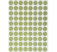 Royal Green (13MM) Olive (Green) Coloured Dot Stickers 1.3CM Round Sticky Dots 1200 Pack