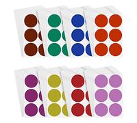 Royal Green 50mm (5cm) Dot Labels Coloured Circle Stickers 2 Inch Large Sticky Dots 384 Pack