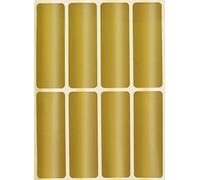 Royal Green 7.5cm x 2.5cm Labels for Color Coding Metallic Gold Rectangular Stickers to Write On 40 Pack