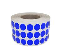Royal Green Blue Colored Dot Stickers 8mm Color Coding Labels on a Roll (0.8 cm) 2000 Pack
