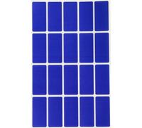 Royal Green Blue Rectangular Colored Labels 4cm x 2cm - Rectangle Color Code Stickers (40mm x 19mm) - 100 Pack
