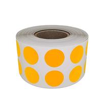 Royal Green Bright Neon Orange Sticker Dots for Labeling 13mm Colored Labels Rolls Fluorescent Sticker in 1.3cm 1080 Pack