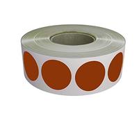 Royal Green Circle Dot Sticker (1.9cm) Brown Round Labels 19mm 1050 Pack