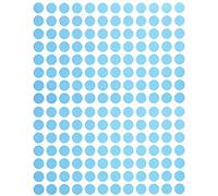 Royal Green Circle Label (0.8cm) 8mm Coloured Stickers Dots in Light Blue 2700 Pack